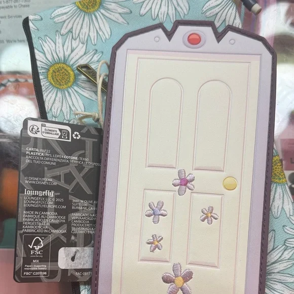 Loungefly Pixar Purple and Lavender Cardholder - Picture 2 of 2